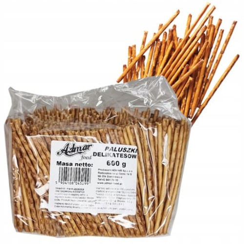 Przejdź do produktu ADMAR Paluszki Delikatesowe Duża Rodzinna Paczka Chrupiące Przekąska 600g