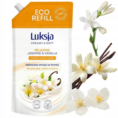 Przejdź do produktu Mydło w Płynie Luksja Creamy&Soft Jaśmin i Wanilia Pielęgnacja Dłoni 900ml
