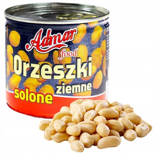 Przejdź do produktu Admar Orzeszki Ziemne Solone W Puszce Super Przekąska Na Każdą Okazję150g
