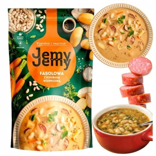 Przejdź do produktu JEMY Zupa Gotowa Fasolowa Z Warzywami Tradycyjny Domowy Smak Ekspres 450g