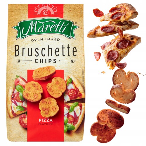 Przejdź do produktu Bruschette Maretti Pizza Pyszne Chrupiące Grzanki Chlebki o Smaku Pizzy 70g