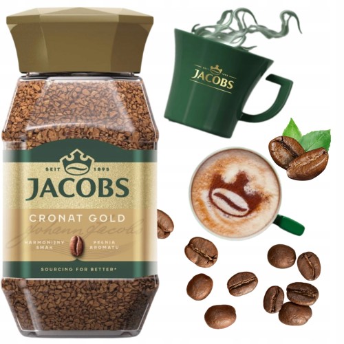 Przejdź do produktu KAWA JACOBS Rozpuszczalna Cronat Gold Aromatyczna 200g