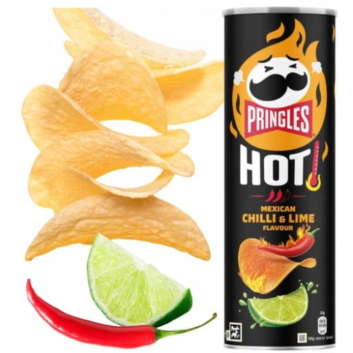 Przejdź do produktu Chipsy Ziemniaczane Pringles Mexican Chili & Lime Pikantne w Tubie 165g