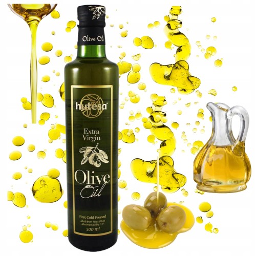 Przejdź do produktu Hutesa Oliwa z Oliwek Extra Virgin Smak Śródziemnomorskiej Kuchni 500ML