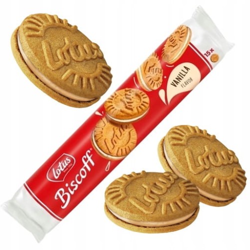 Przejdź do produktu Lotus Biscoff Ciastka Kruche Nadziewane Markizy z Kremem Waniliowym 150g