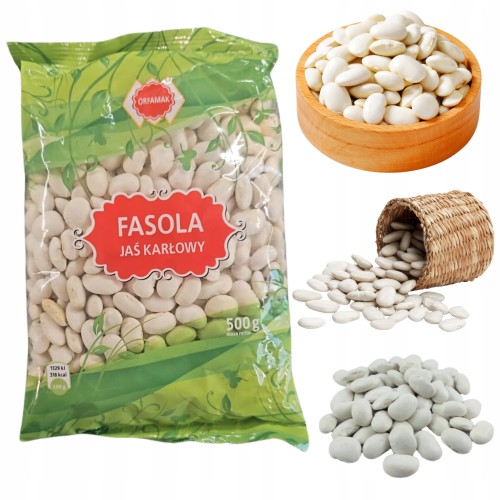 Przejdź do produktu Orfamak Fasola Jaś Karłowy Fasolka Zdrowa Żywność Witaminy Białko 500g