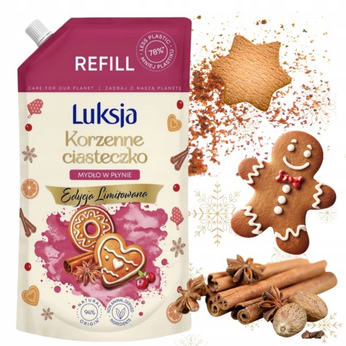 Przejdź do produktu CHEMIA MYDŁO LUKSJA KORZ.CIASTKO PŁ.ZAPAS 900 ML