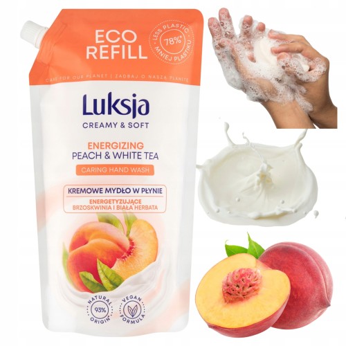 Przejdź do produktu CHEMIA MYDŁO LUKSJA BRZOSKWINIA PŁ.ZAPAS 900ML