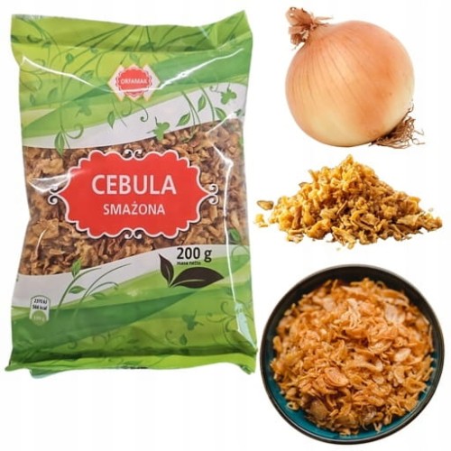 Przejdź do produktu Orfamak Cebula Smażona Prażona Cebulka Dodatek Do Dań Sałatek Pyszna 200g