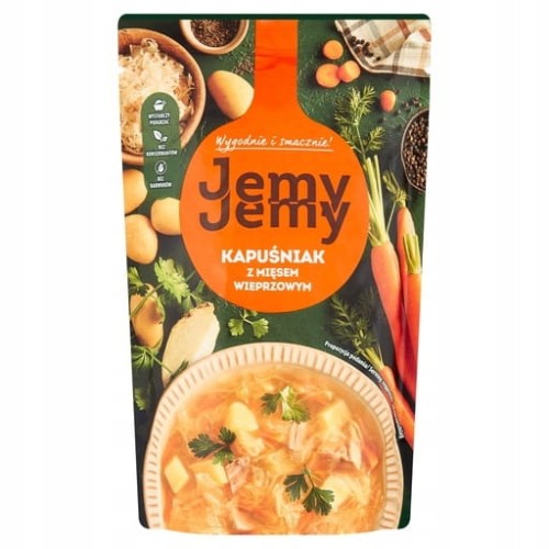 Przejdź do produktu Zupa Jemy Jemy Kapuśniak z Mięsem Wieprzowym Gotowe Danie Smaczna 450 g