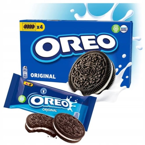 Przejdź do produktu Ciastka Kruche Oreo Original Ciasteczka Przekładane Masą Mondelez 176 g