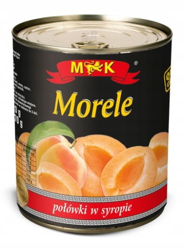 Przejdź do produktu Mk Morele w Puszce Połówki w Lekkim Syropie Soczysty Miąższ 820g