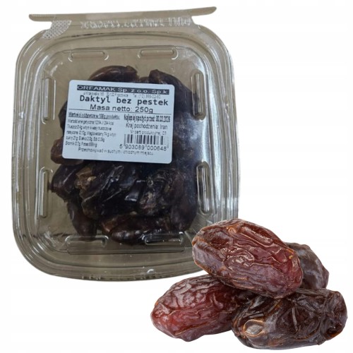 Przejdź do produktu Daktyle Suszone 250g Naturalna Zdrowa Żywność Owoce Bez Pestek Orfamak