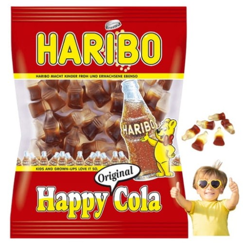 Przejdź do produktu Żelki Haribo Happy - Cola 175 g Pyszny Smak Dzieciństwa Bez Konserwantów