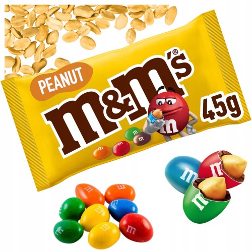 Przejdź do produktu M&M's Peanut Cukierki Drażetki Orzeszki w Czekoladzie Tradycyjny Smak 45 g