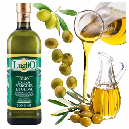 Przejdź do produktu Luglio Oliwa z Oliwek Extra Virgin Pierszego Tłoczenia Naturalna Włoska 1l
